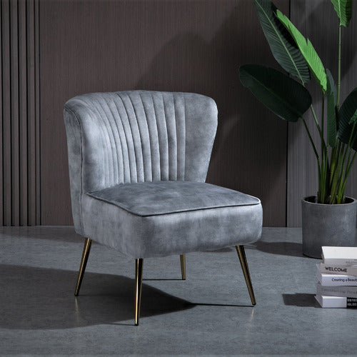 CORA HOME LIVING AMANDEEP VELVET ACCENT CHAIR