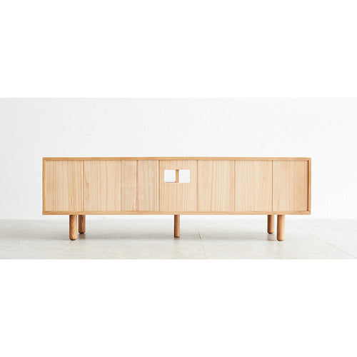 MODERN COLLECTIVE AMBERLEY AMERICAN OAK WOOD ENTERTAINMENT UNIT
