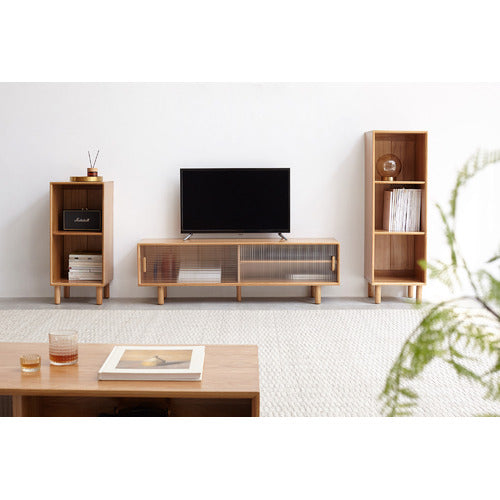 MODERN COLLECTIVE AMBERLEY AMERICAN OAK WOOD ENTERTAINMENT UNIT