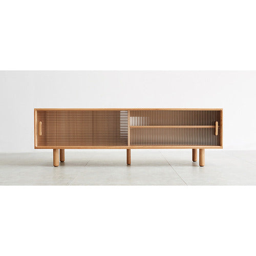 MODERN COLLECTIVE AMBERLEY AMERICAN OAK WOOD ENTERTAINMENT UNIT