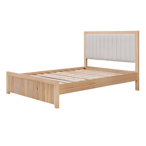 EVERGREEN HOME AMELIE ASH WOOD QUEEN BED