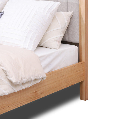EVERGREEN HOME AMELIE ASH WOOD QUEEN BED