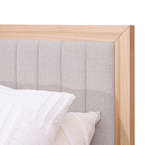 EVERGREEN HOME AMELIE ASH WOOD QUEEN BED