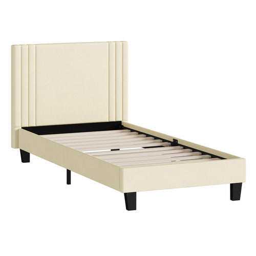 LIVING FUSION ANATOL VELVET PLATFORM BED