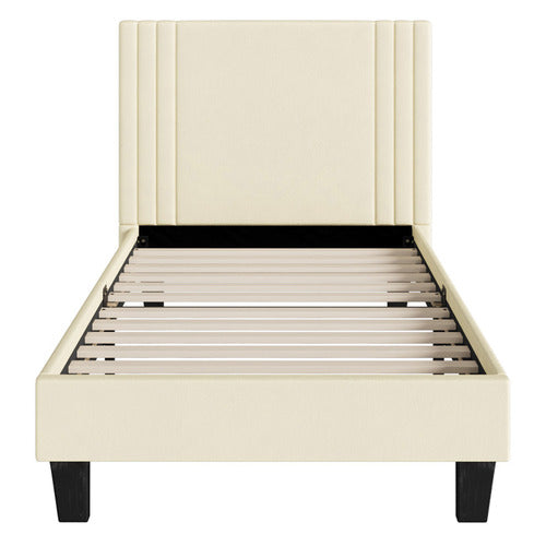 LIVING FUSION ANATOL VELVET PLATFORM BED