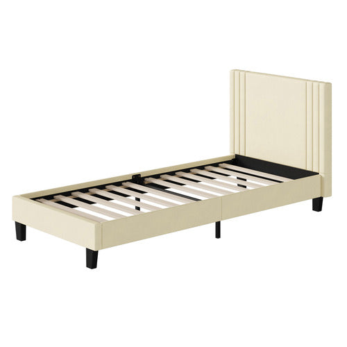 LIVING FUSION ANATOL VELVET PLATFORM BED