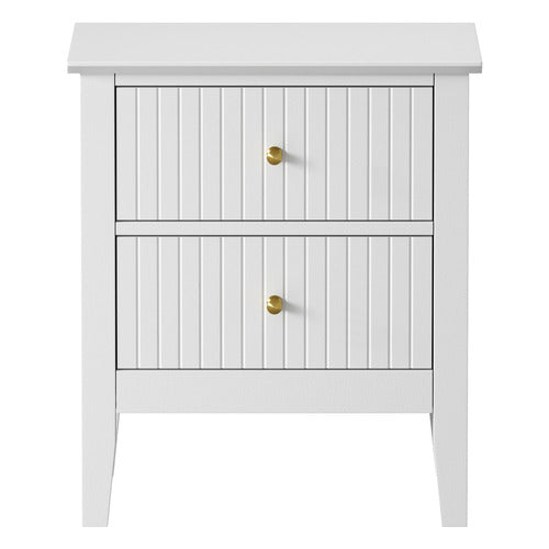 LIVING FUSION ANDES 2 DRAWER BEDSIDE TABLE