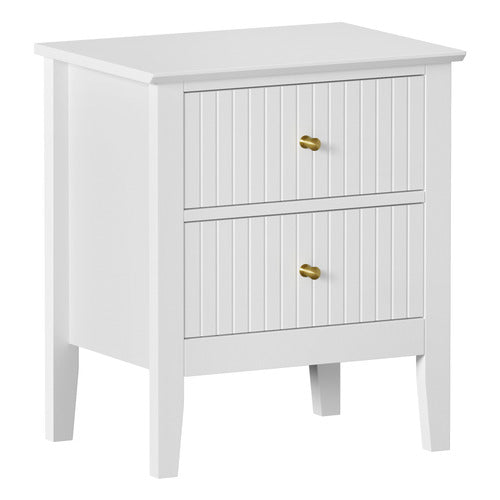 LIVING FUSION ANDES 2 DRAWER BEDSIDE TABLE