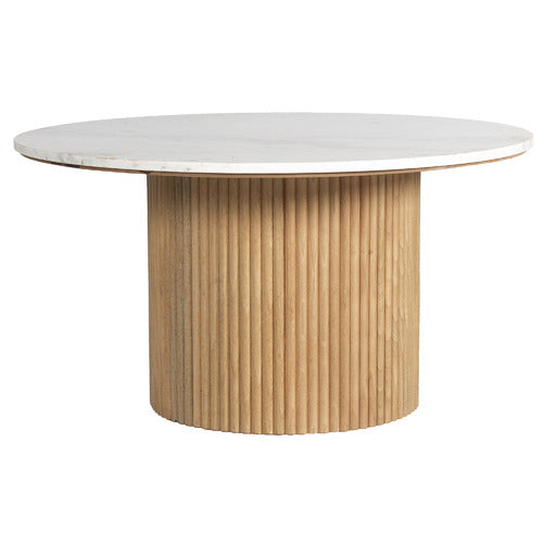 ANIKA MANGO WOOD & MARBLE COFFEE TABLE
