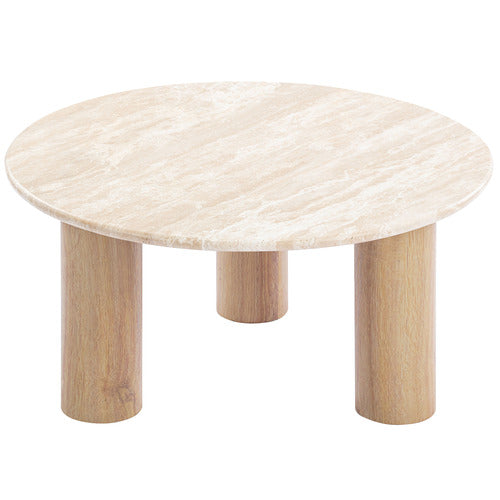 ARABELLA TRAVERTINE STONE COFFEE TABLE