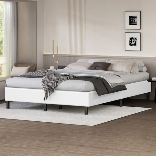 HOXTON ROOM MARYAM PU LEATHER BED BASE