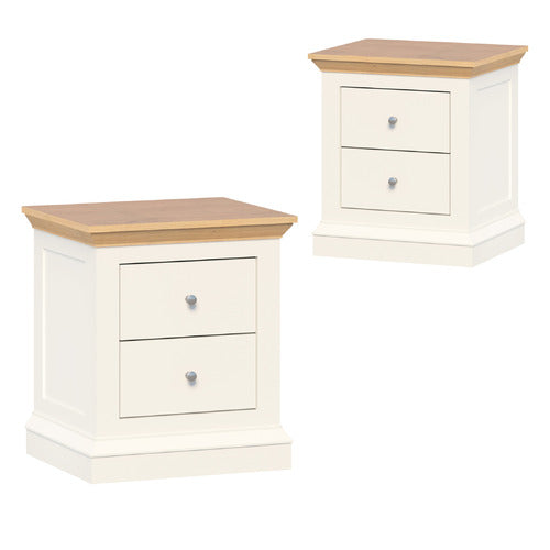 CAPE FURNITURE AREND 2 DRAWER BEDSIDE TABLES (SET OF 2)