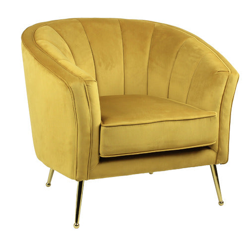 NATURALLY PROVINICIAL ARGOS VELVET ARMCHAIR