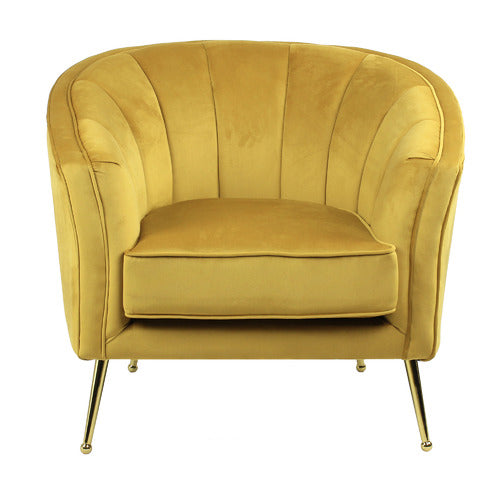 NATURALLY PROVINICIAL ARGOS VELVET ARMCHAIR