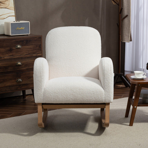 EVIE HOME ARIA UPHOLSTERED ROCKING CHAIR