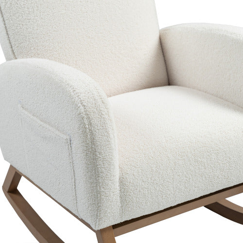 EVIE HOME ARIA UPHOLSTERED ROCKING CHAIR