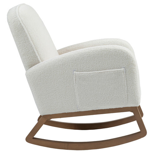 EVIE HOME ARIA UPHOLSTERED ROCKING CHAIR