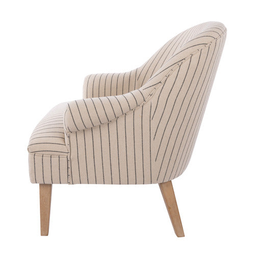 THE HOME COLLECTIVE ARIAN LINEN & COTTON ARMCHAIR