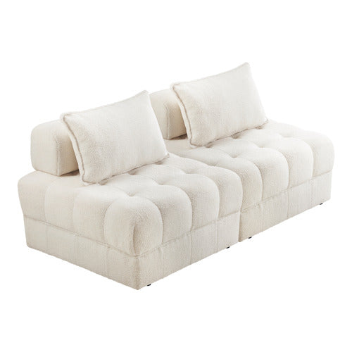 LIVING FUSION ARMATI TUFTED ACCENT CHAIRS (SET OF 2)