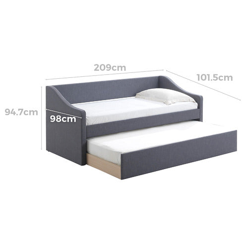 ARMIDALE SINGLE SOFA DAYBED WITH TRUNDLE
