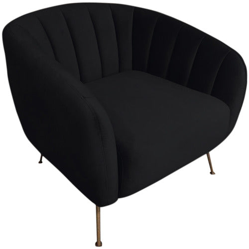 BY DESIGNS ASHA VELVET ACCENT CHAIR