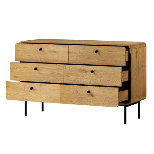 LIVING FUSION ASHBOURNE 6 DRAWER CHEST