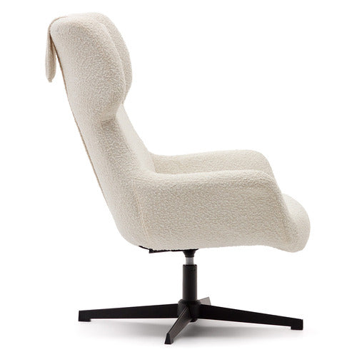 LINEA FURNITURE ASHLEY BOUCLE SWIVEL ARMCHAIR