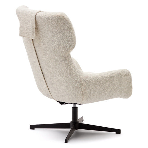 LINEA FURNITURE ASHLEY BOUCLE SWIVEL ARMCHAIR