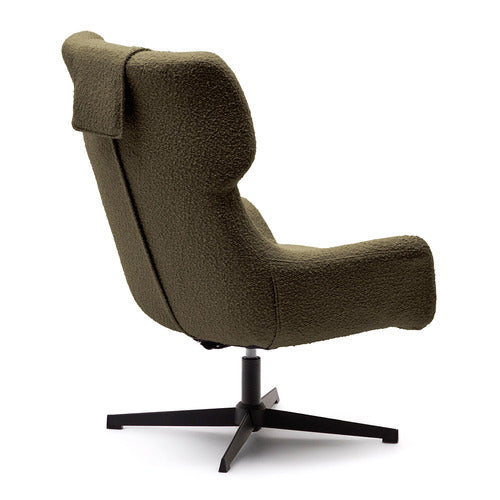 LINEA FURNITURE ASHLEY BOUCLE SWIVEL ARMCHAIR