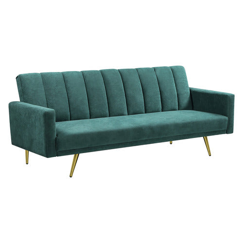 OAKLEIGH HOME ASPEN 3 SEATER VELVET SOFA BED