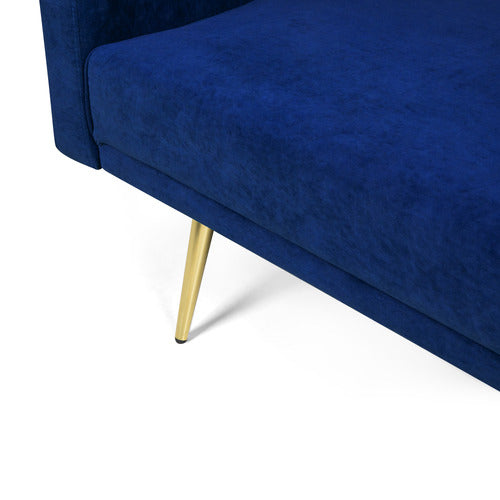 OAKLEIGH HOME ASPEN 3 SEATER VELVET SOFA BED