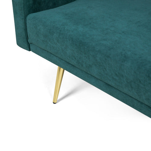 OAKLEIGH HOME ASPEN 3 SEATER VELVET SOFA BED