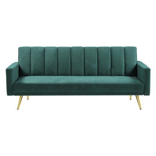OAKLEIGH HOME ASPEN 3 SEATER VELVET SOFA BED