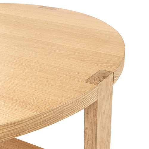 100CM ASPYN OAK WOOD COFFEE TABLE