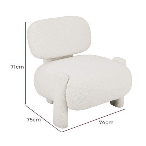 EVER DREAMING LIVING ASSIA UPHOLSTERED ACCENT CHAIR