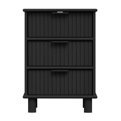 WEST VALLEY INTERIORS ASTAR 3 DRAWER BEDSIDE TABLE