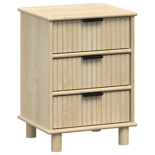 WEST VALLEY INTERIORS ASTAR 3 DRAWER BEDSIDE TABLE