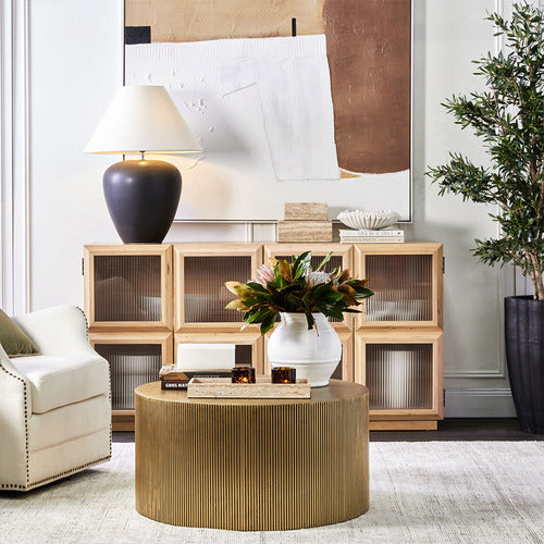 REXINGTON HOME BRASS ASTRA COFFEE TABLE