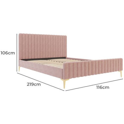 RAWSON & CO ASTRA VELVET BED