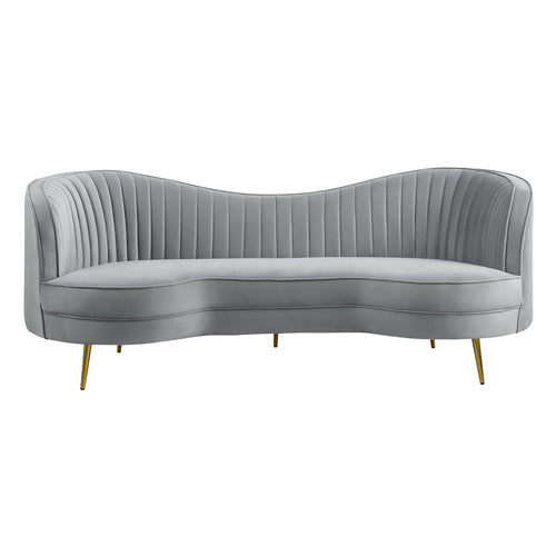 EVIE HOME ATASHA 3 SEATER VELVET SOFA
