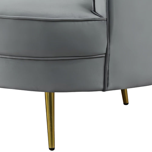 EVIE HOME ATASHA 3 SEATER VELVET SOFA