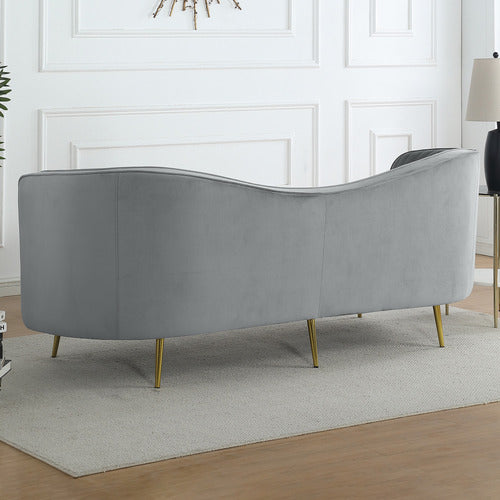 EVIE HOME ATASHA 3 SEATER VELVET SOFA