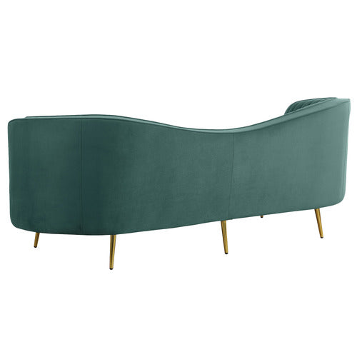 EVIE HOME ATASHA 3 SEATER VELVET SOFA