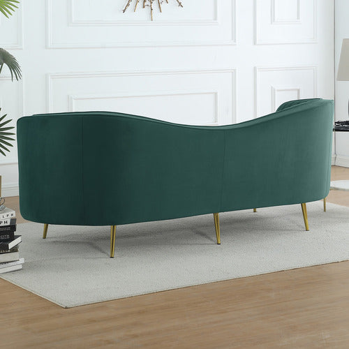 EVIE HOME ATASHA 3 SEATER VELVET SOFA