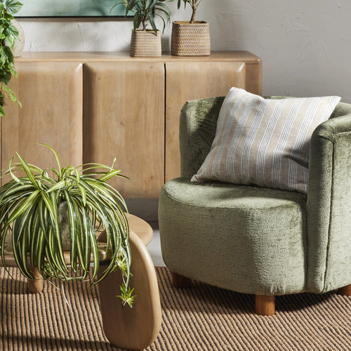 THE HOME COLLECTIVE ATLAS CHENILLE ARMCHAIR
