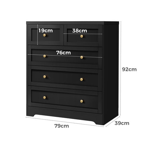 HOXTON ROOM WILLOW 5 DRAWER CHEST