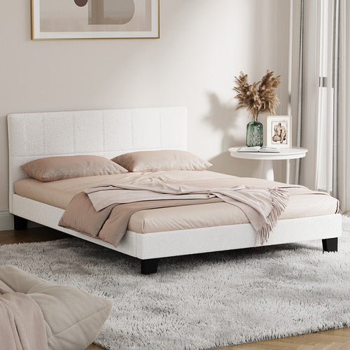 LIVING FUSION AURELIA BOUCLE BED FRAME