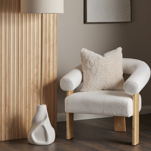 THE HOME COLLECTIVE AVA BOUCLE ARMCHAIR