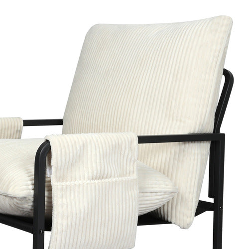 OAKLEIGH HOME AVENEL CORDUROY ACCENT CHAIR