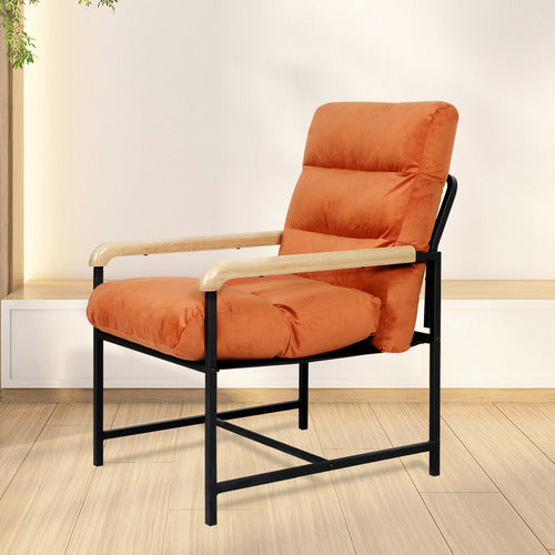 OAKLEIGH HOME AVENEL VELVET ACCENT CHAIR